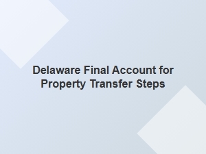 Delaware Property Transfer Steps Final Account