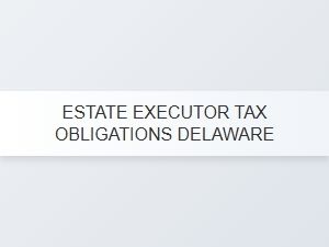 Estate Executor Tax Filing Obligations Delaware